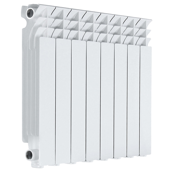 Радиатор Алюминиевый НРЗ ЛЮКС 8 секций, 350мм/100мм, 123Вт 