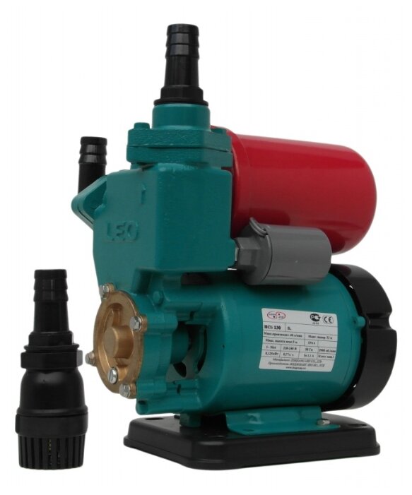 Станция насосная LEO НСБ-130, мини 125Вт, 40л/м, 32м, чугун, 2л, сталь