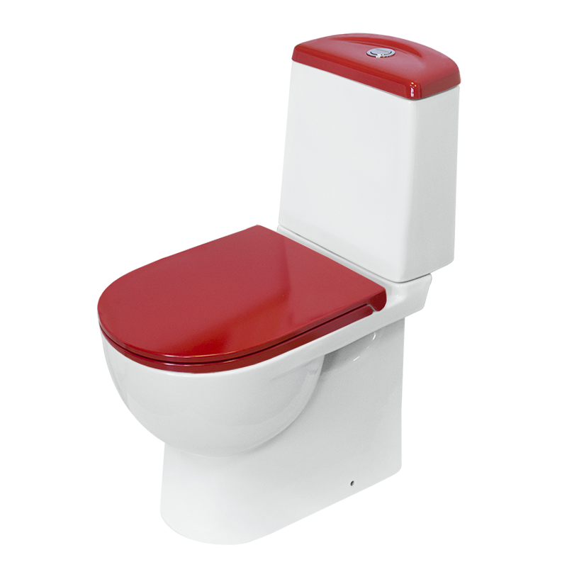 Унитаз компакт SANITA LUXE Best Color Red SL DM  белый 