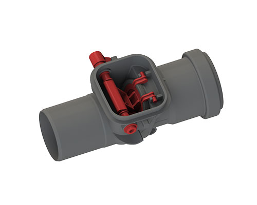 Клапан обратный для ВНУТР. КАН.  50   — купить канализационное оборудование в Кургане, цены в интернет-магазине «АкваТехника»