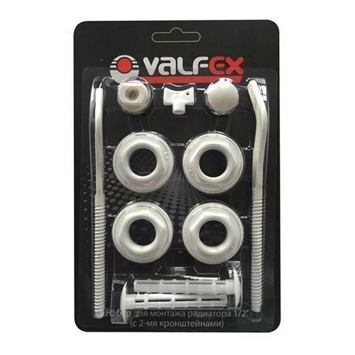 Комплект для радиатора НРЗ  1"х1/2" с двумя кронштейнами 