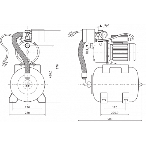Станция насосная WILO HWJ 20L 203 EM 750Вт 5м3/ч 41м, нерж. сталь, 20л, нерж. сталь — купить в Кургане, цены в интернет-магазине «АкваТехника»