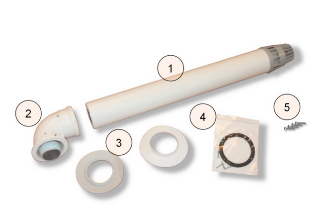 Газоход коаксиальный FERROLI  60/100мм     KIT12X0