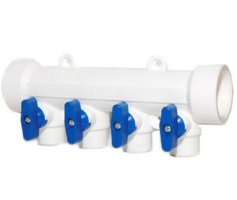 Коллектор PP-R TEBO 40х20х4   синий