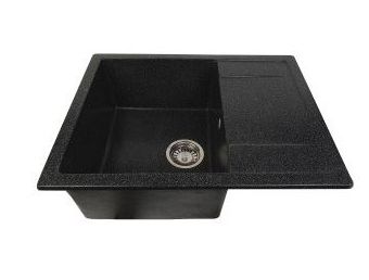 Мойка врезная  GRANMILL прямоугольная №43 ультра-черная(344) 780*510*200мм двухчашевая — купить кухонную мойку в Кургане, цены в интернет-магазине «АкваТехника»
