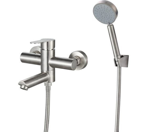 Смеситель для ванны РМС  SUS124-009E  однорычажн. Нерж. сталь