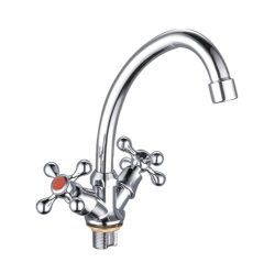 Смеситель для кухни РМС  SL115-274F,  врезной, двухвентильный, хром