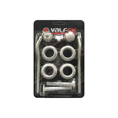 Комплект для радиатора КНР  1"х3/4" с двумя кронштейнами 