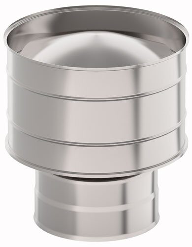 Оголовок с дефлектором УМК 130*200мм 0,5мм/0,5мм нерж + оц по конденсату 