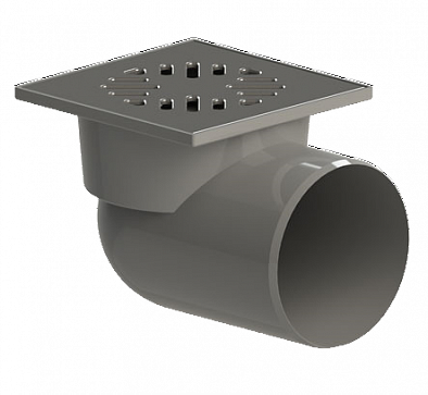 Трап для ВНУТР. КАН. АНИ ПЛАСТ ТА1112 110 150х150 нерж. сталь горизонтальный 