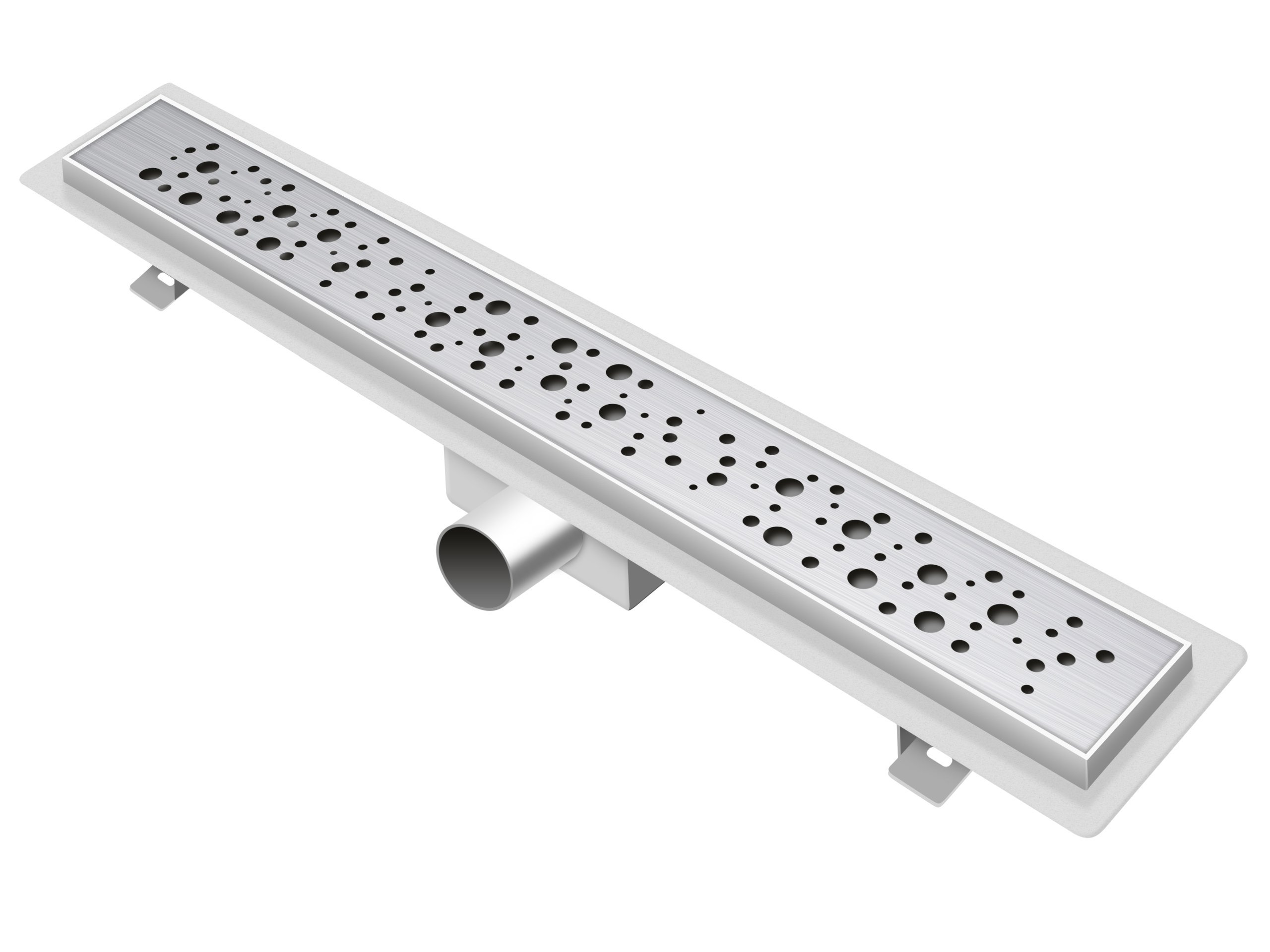 Трап-лоток с гориз. TIM (гидро+сухая защ.) 65 см. (Решетка кругл. ячейки) BAD416502