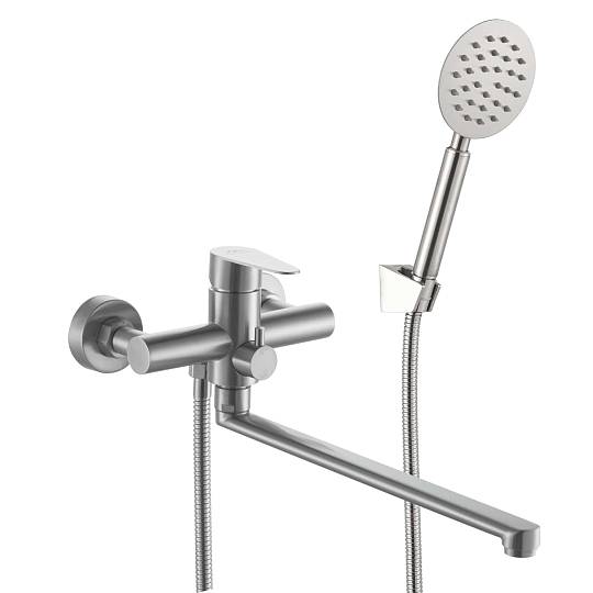 Смеситель для ванны FASHUN А52215(N)   однорычажн. сатин,длинный излив