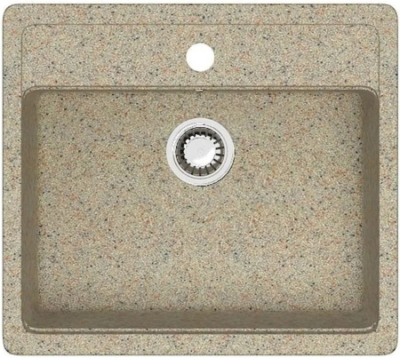 Мойка врезная    AGATA 9/Q5 песочный, 570*505*200мм матовая из искуственного камня