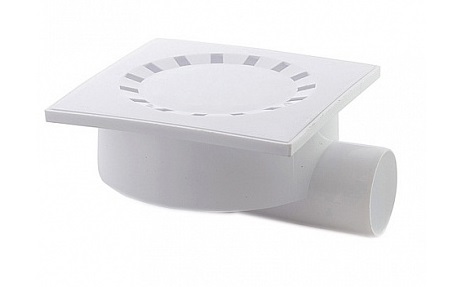 Трап для ВНУТР. КАН.   50 150х150 пластик горизонтальный 