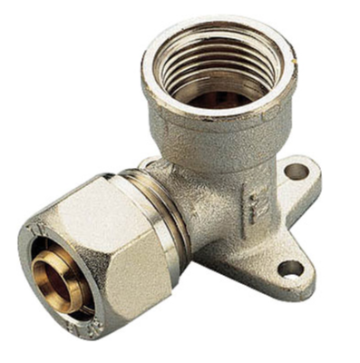 Угольник GF 20х1/2" вн/цанга с креплением