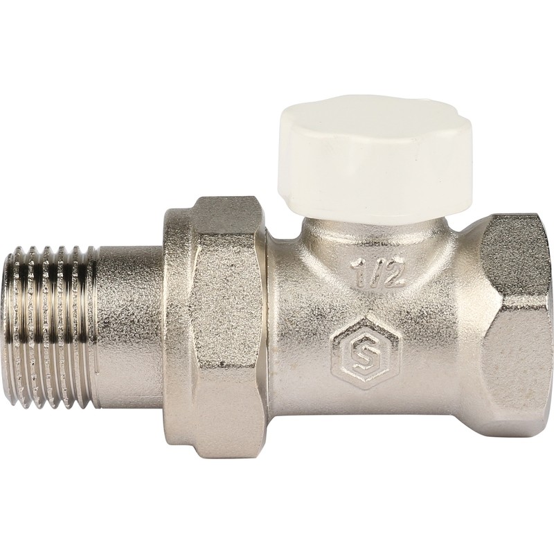 Клапан регулируемый запорный STOUT SVL 1176 000015 1/2",  прямой,  со сгоном