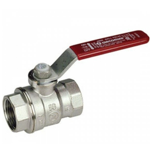 Кран шаровой латунь GIACOMINI R850Lх025 1", рычаг, вн/вн  