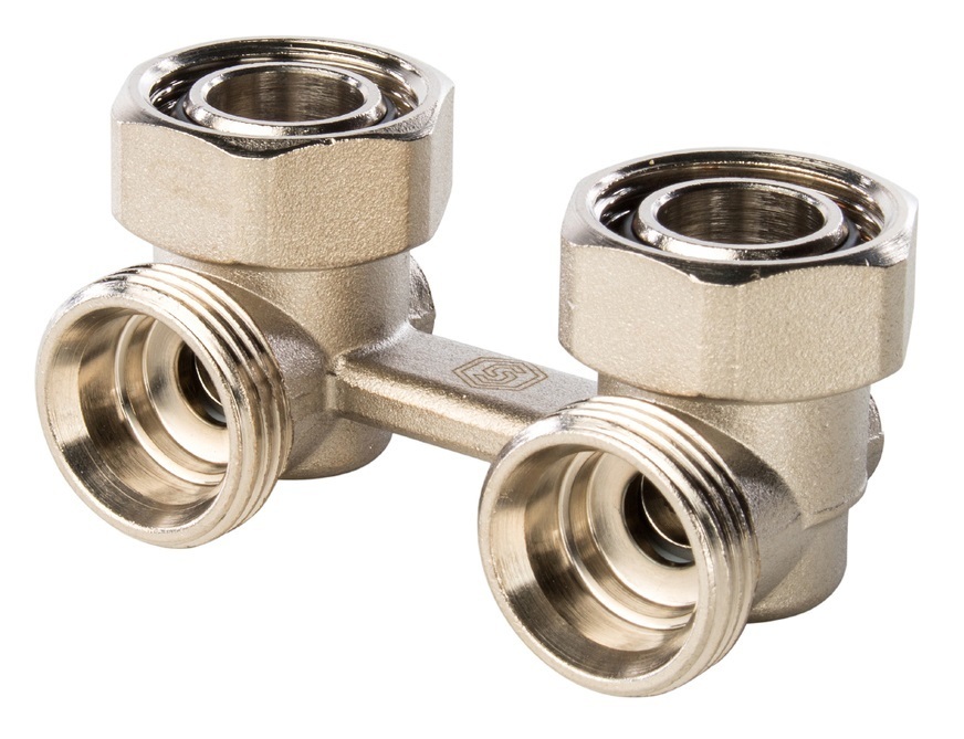 Узел нижнего подключения STOUT 3/4", SVH 0004 000020 (для двухтрубной системы), угловой