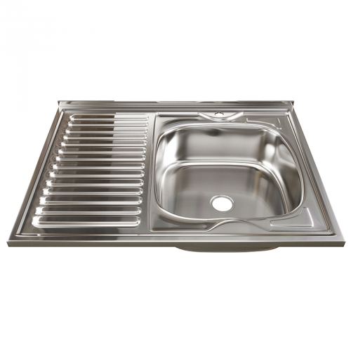 Мойка накладная MIXLINE  1 1/2"  правый выпуск  600*800*160(0,4) УЦЕНКА