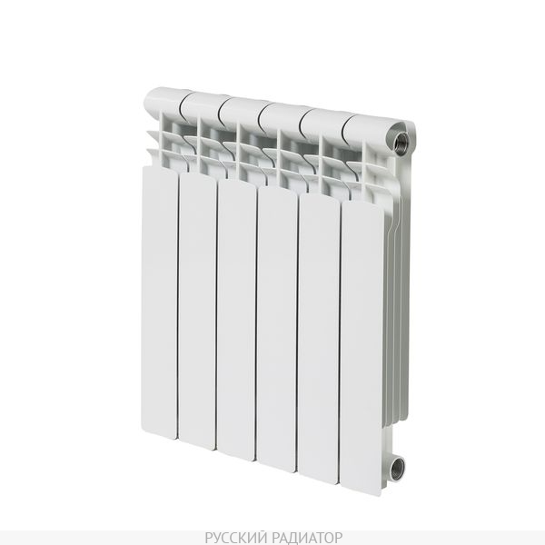 Радиатор Алюминиевый Русский радиатор ФРЕГАТ 4 секции, 500мм/80мм, 162Вт/сек. 