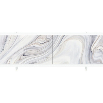 Экран для ванны КВАРТ УНИВЕРСАЛ 1500мм опал, раздвижной фасад