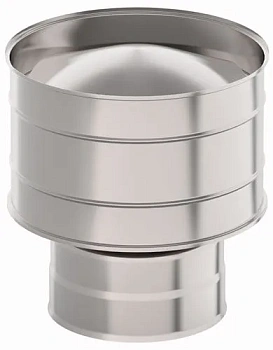 Оголовок с дефлектором УМК 130*200мм 0,5мм/0,5мм нерж + нерж по конденсату 