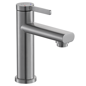 Смеситель для умывальника FASHUN  А51130 врезной, однорычажный, сатин,нержавеющая сталь 