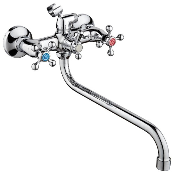 Смеситель для ванны РМС  SL71-143,  двухвентильный, хром