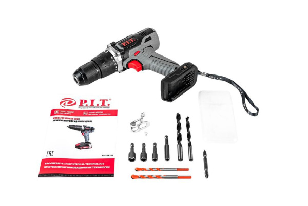 Дрель ударная аккумуляторная P.I.T. PSB20H-13A SOLO (20В, 48Нм, метал патрон 13мм, 2ск,коробка) — купить в Кургане, цены в интернет-магазине «АкваТехника»