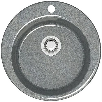 Мойка врезная BERGG Z30Q8 круглая Виктори темно серый(309) 475*475*180 