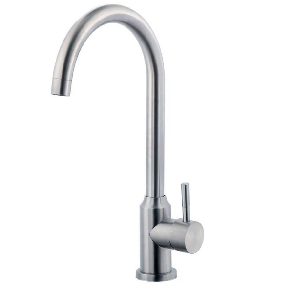 Смеситель для кухни FASHUN  А54009   однорычажный,сатин,D=35мм,высокий 