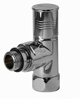 Кран для прямого соединения 1"г х 3/4" ш (круглый), хром TIM (арт. KV01-FM043)