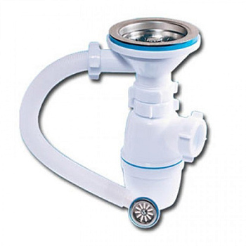 Сифон для раковины ОРИО А-5007-1  Выпуск 3 1/2 для керамогранитной мойки с переливом 