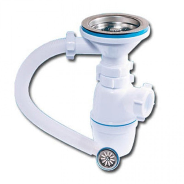 Сифон для раковины ОРИО А-5007-1  Выпуск 3 1/2 для керамогранитной мойки с переливом 