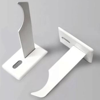 Кронштейн стальной настенный для чугун. радиатора усилен. L=130мм. белый