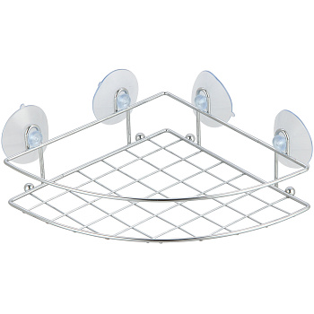 Полка решётчатая угловая на 4 присосках 25200