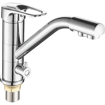 Смеситель для кухни FASHUN  А4304   для использования с фильтром,хром,латунь, D=40мм 