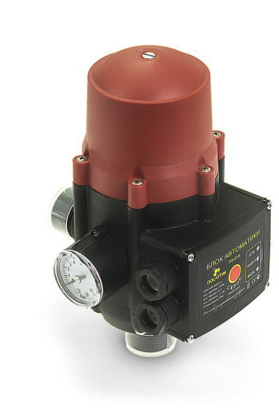 Блок автоматики с манометром TIM, 1,5-3,0 бар, PS-01A