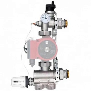Насосно-смесительный узел STI Е008-3, с термогол.(210мм/130мм, G 1 1/2"), без насоса