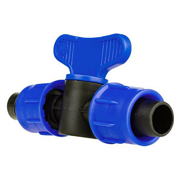 Кран проходной для капельной ленты