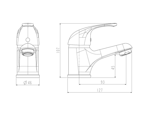 Смеситель для умывальника ESKO Riga RG 26 врезной, однорычажн. хром — купить смеситель в Кургане, цены в интернет-магазине «АкваТехника»