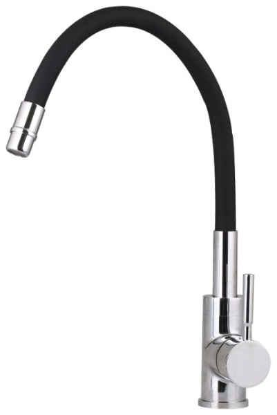 Смеситель для кухни GROSS AQUA ColorFlex 3241508B  врезной, однорычажн. черная(308)