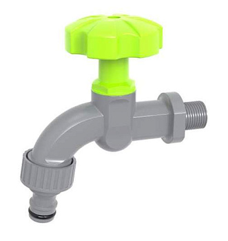 Кран водопроводный 3/4 на трубу вн. резьба под коннектор "Урожайная сотка"(LT4-1)