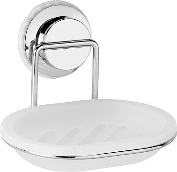 Мыльница для ванной настенная на присоске пластиковая FORA "ATLANT" A036