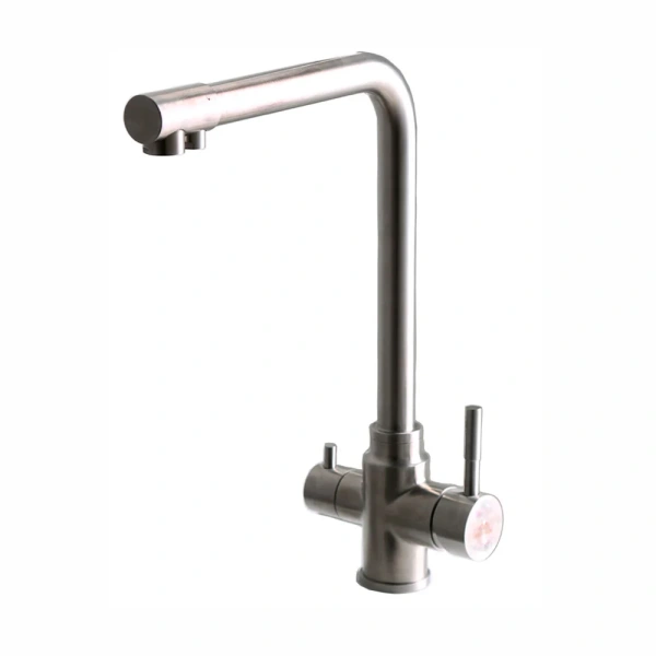 Смеситель для кухни FASHUN  А54309   для использования с фильтром питьевой воды,сатин,D=35мм 