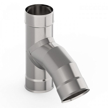 Тройник УМК 135° 115мм 0,5мм нержавеющая сталь 
