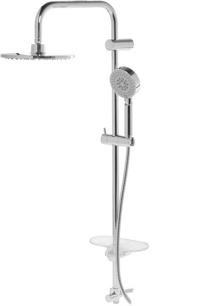 Стойка для душа GROSS AQUA Moderna GA9015   150см тропический душ  — купить смеситель для душа в Кургане, цены в интернет-магазине «АкваТехника»