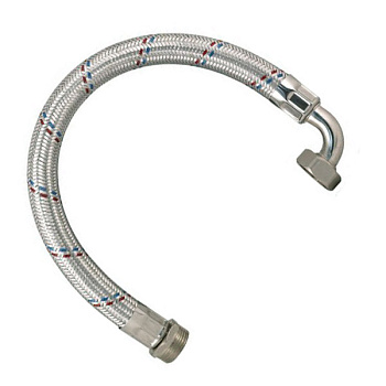 Шланг соединительный 1", 60см угловой