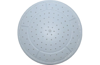 Тропический душ без подсветки 240 мм белый + диффузор с гайкой ERLIT