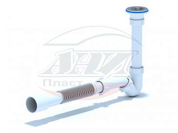 Сифон для биде АНИ ПЛАСТ BD1016 с трубой 